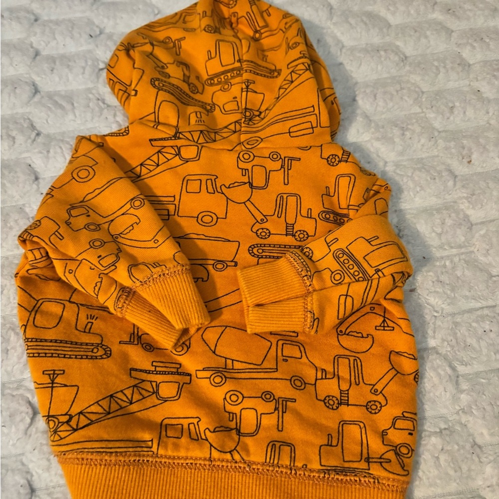 Carter's Mustard Yellow Fleece Hoodie 204 - Picture 3 of 5